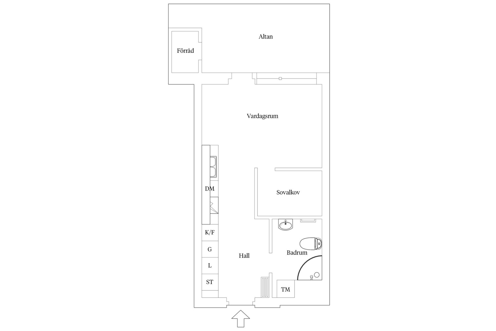 Bostadsrätt, Välplanerad 1:a med stor uteplats i sydväst, Kungsbacka - Kolla Parkstad, Kungsbacka