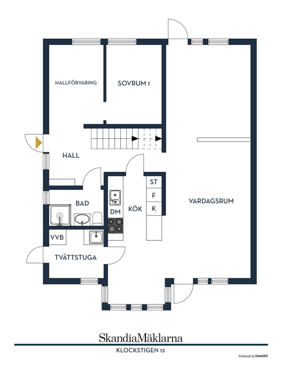 Radhus, Klockstigen 13, Forshaga