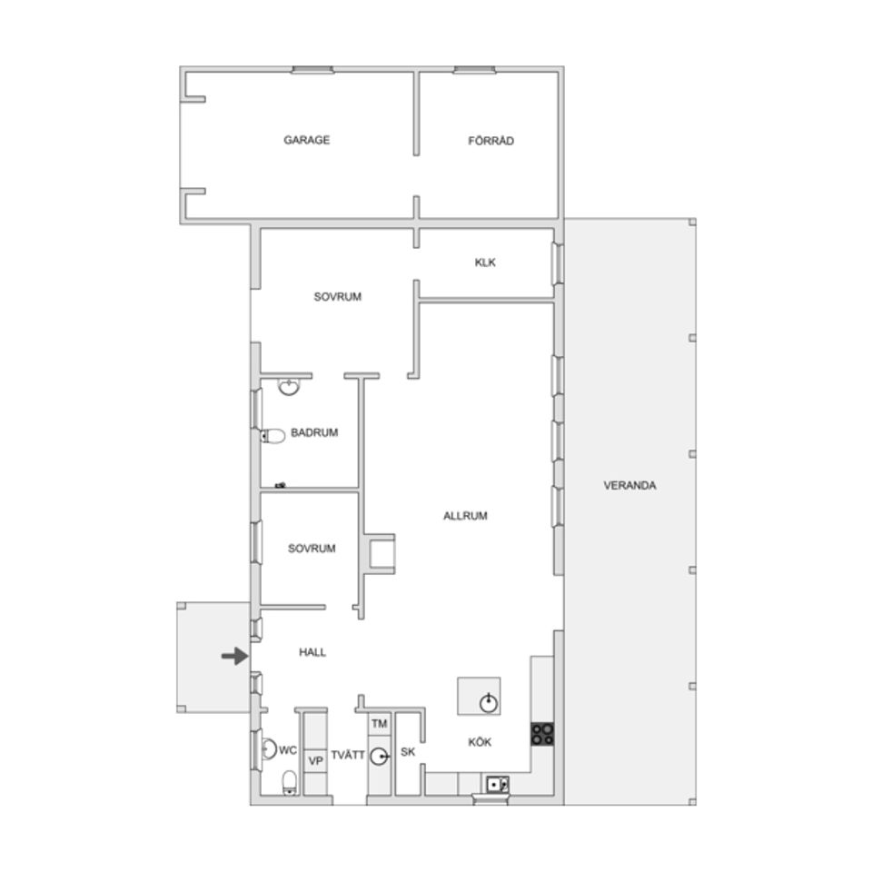 Villa, Granitvägen 2, Glänninge/Örelid, Laholm