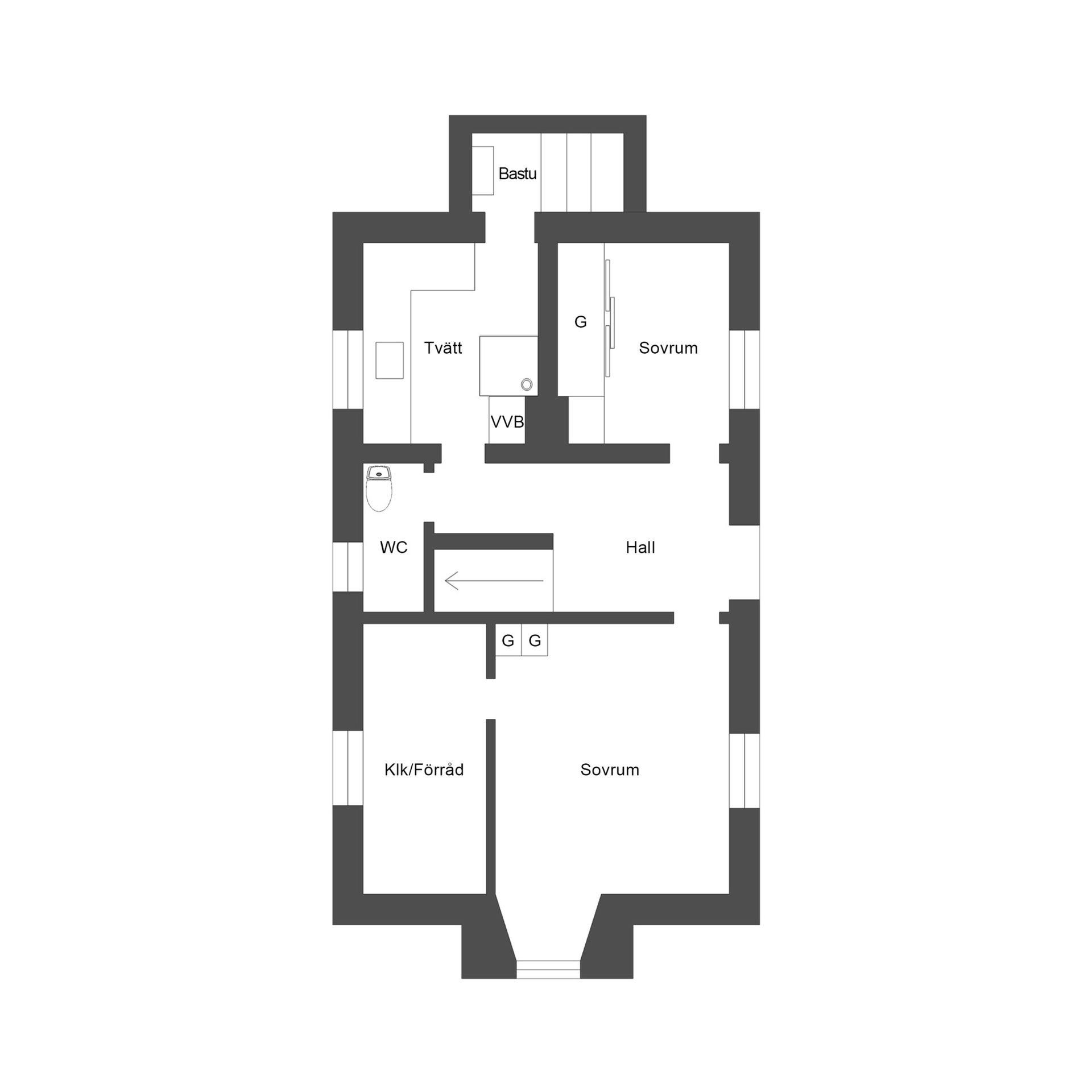 Villa, Mäster Lars gränd 7, Centralt vid Kyrkberget, Strängnäs