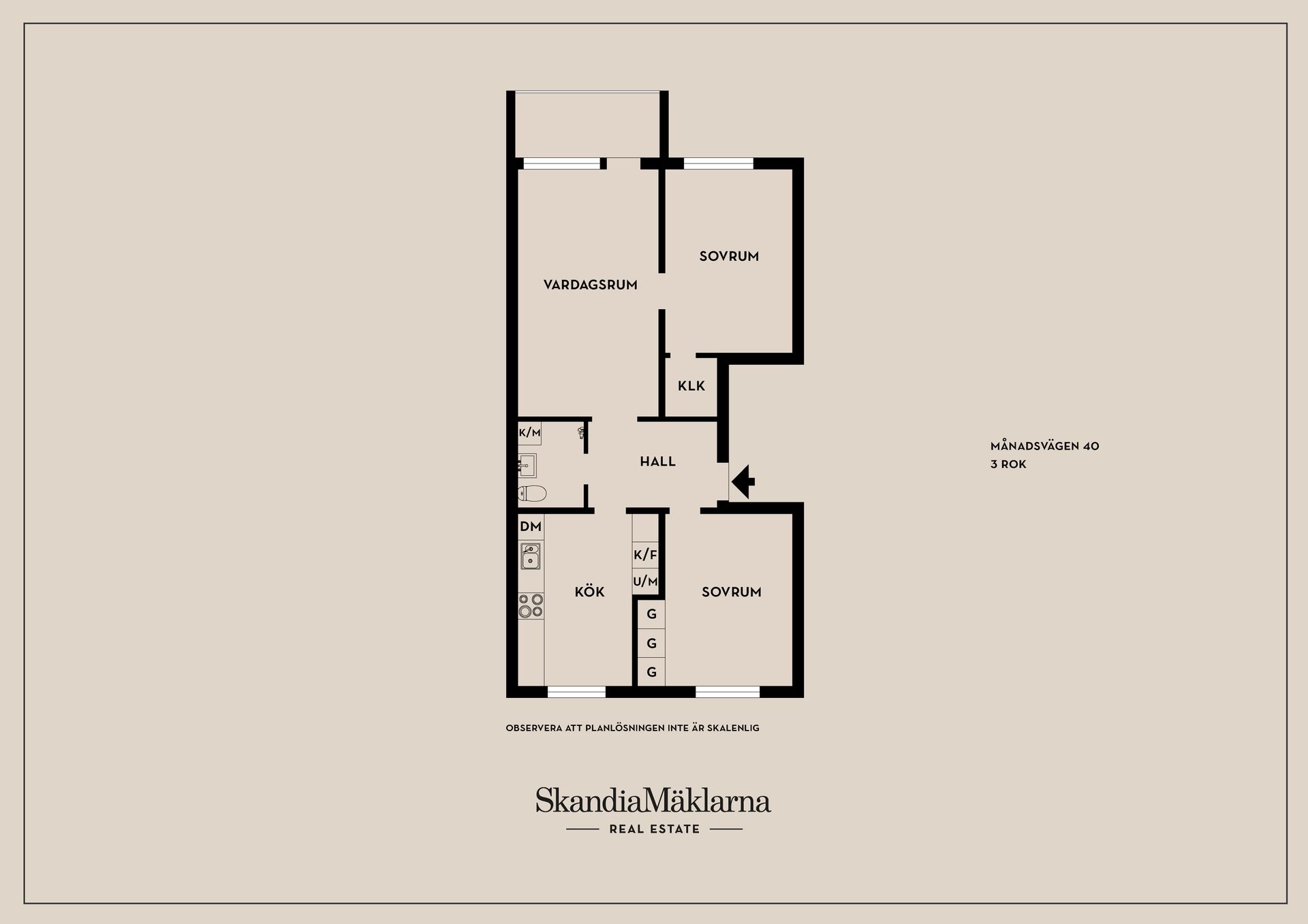 Bostadsrätt, Månadsvägen 40, Jakobsberg, Järfälla