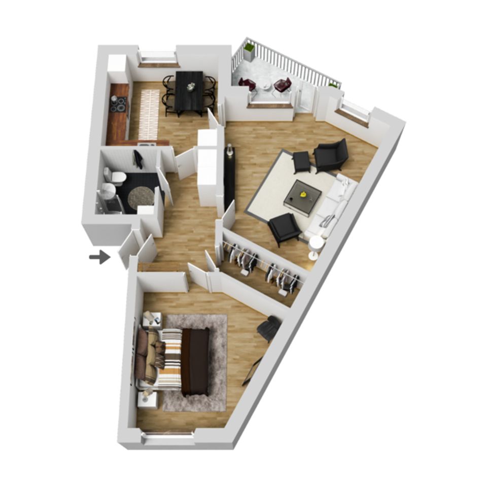 Bostadsrätt, Harabergsgatan 7C, Centralt, Ljungby