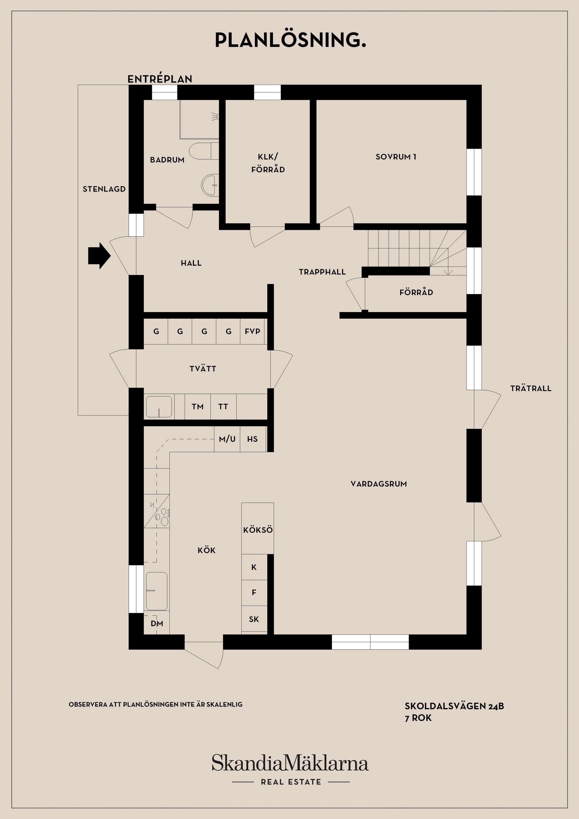 Villa, Skoldalsvägen 24B, Landsnora, Sollentuna