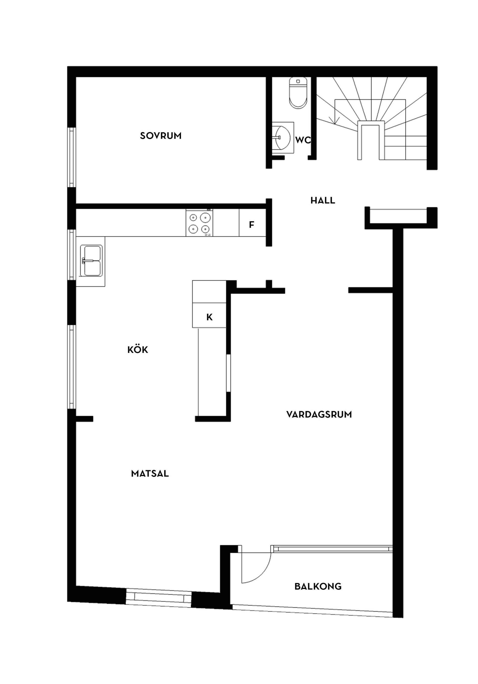 Bostadsrätt, Repslagaregatan 2, Centralt Väster, Nyköping
