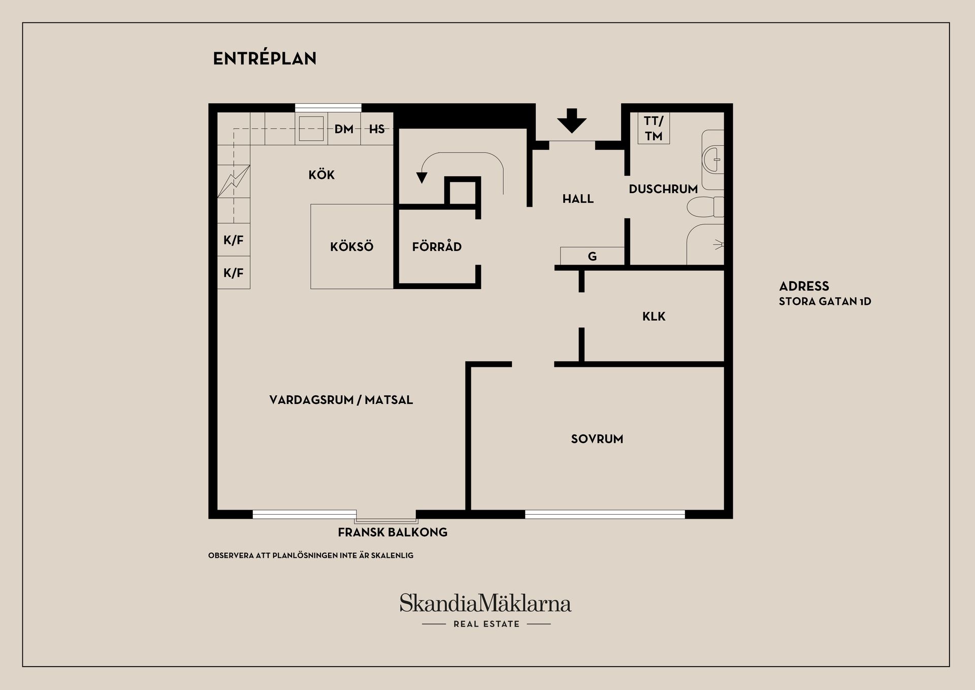Bostadsrätt, Stora gatan 1D, Centrum / Östermalm, Västerås