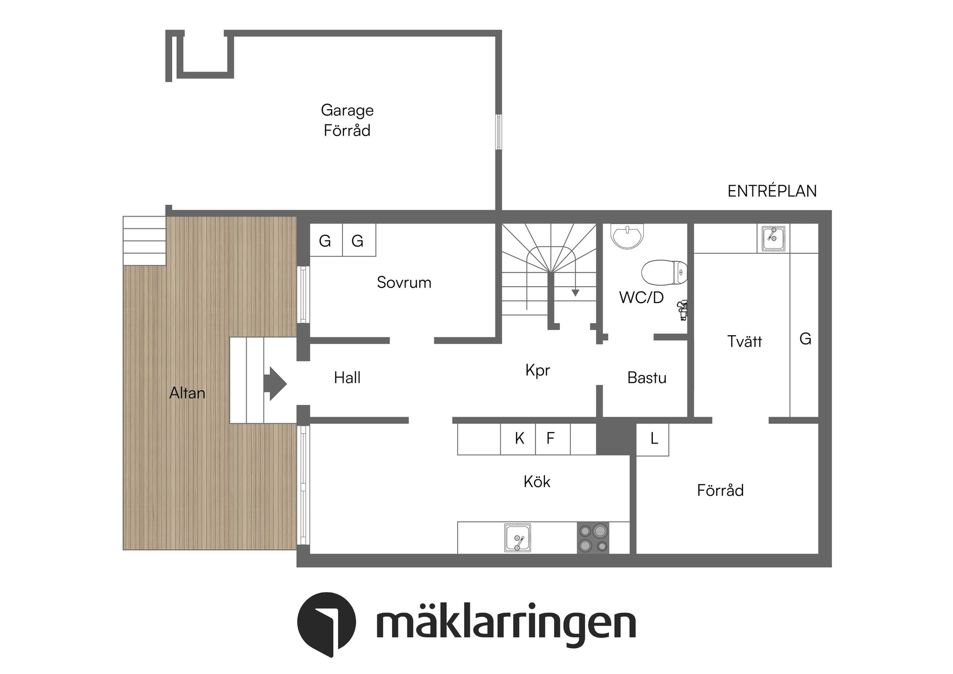 Villa, Radhus, Fredrikstrandsvägen 32B, Ekerö Brygga, Ekerö