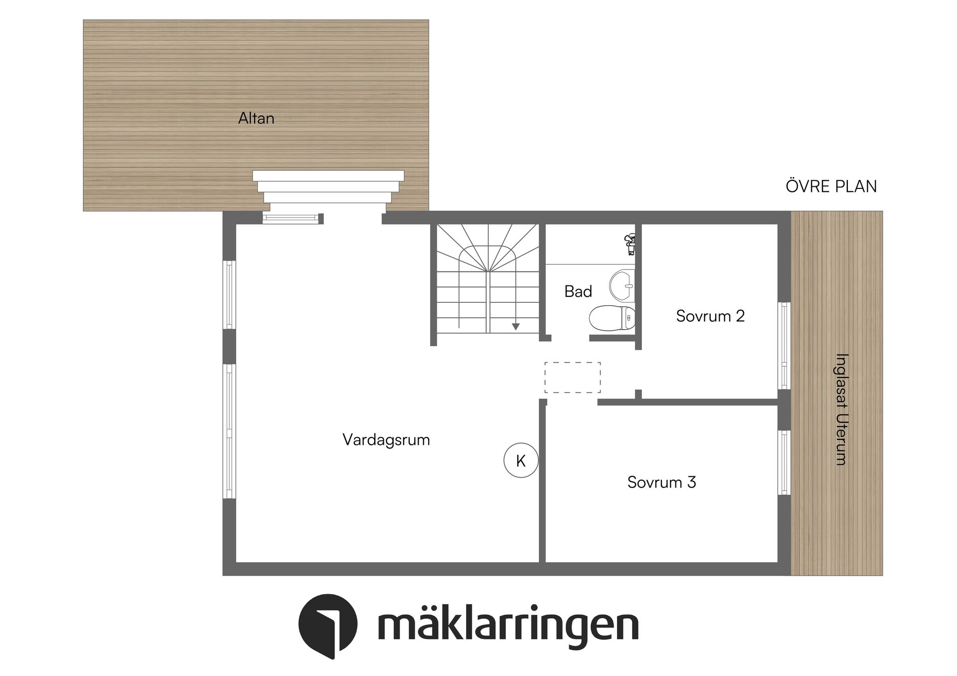 Villa, Radhus, Fredrikstrandsvägen 32B, Ekerö Brygga, Ekerö