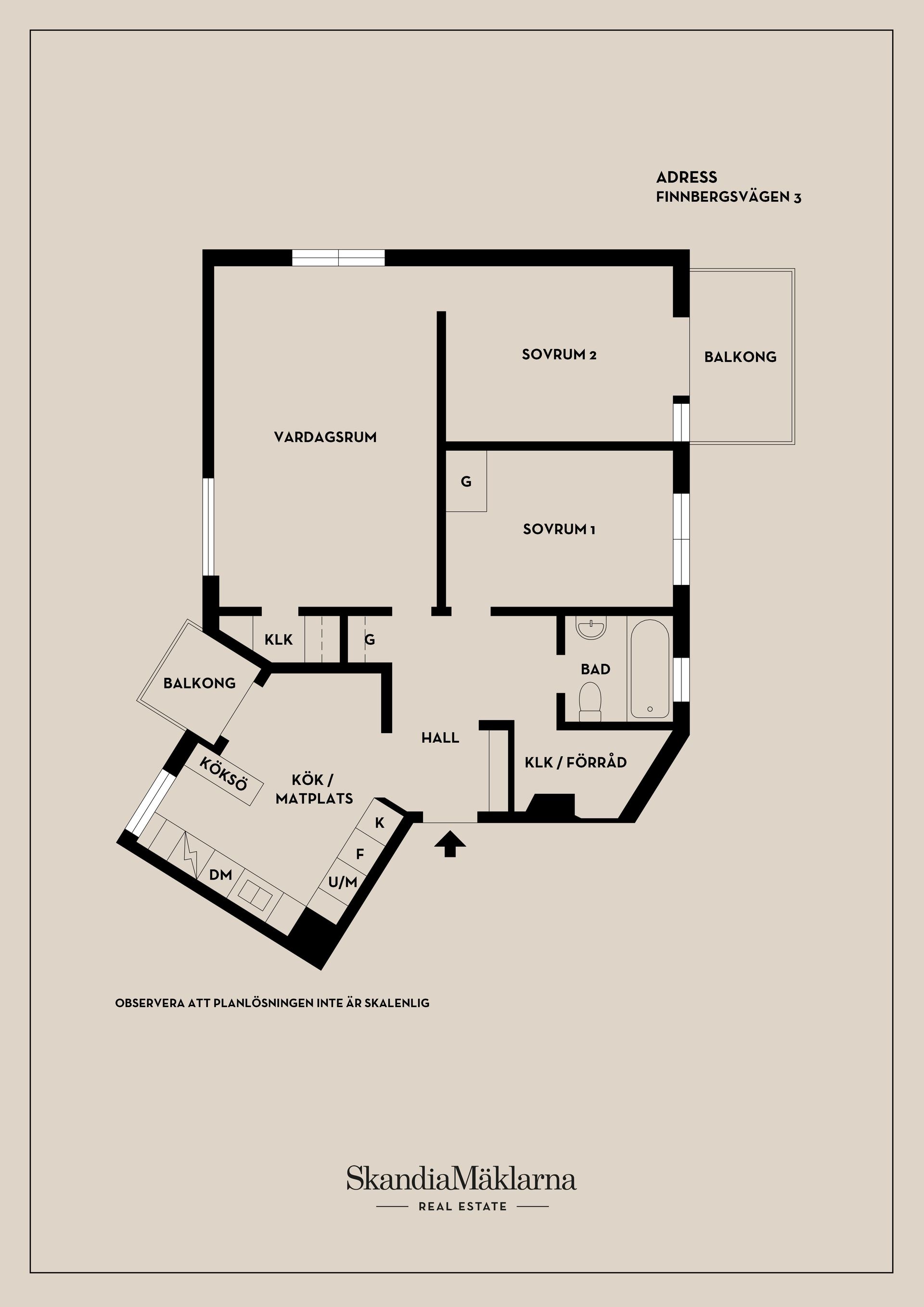Bostadsrätt, Finnbergsvägen 3, Finnberget, Nacka