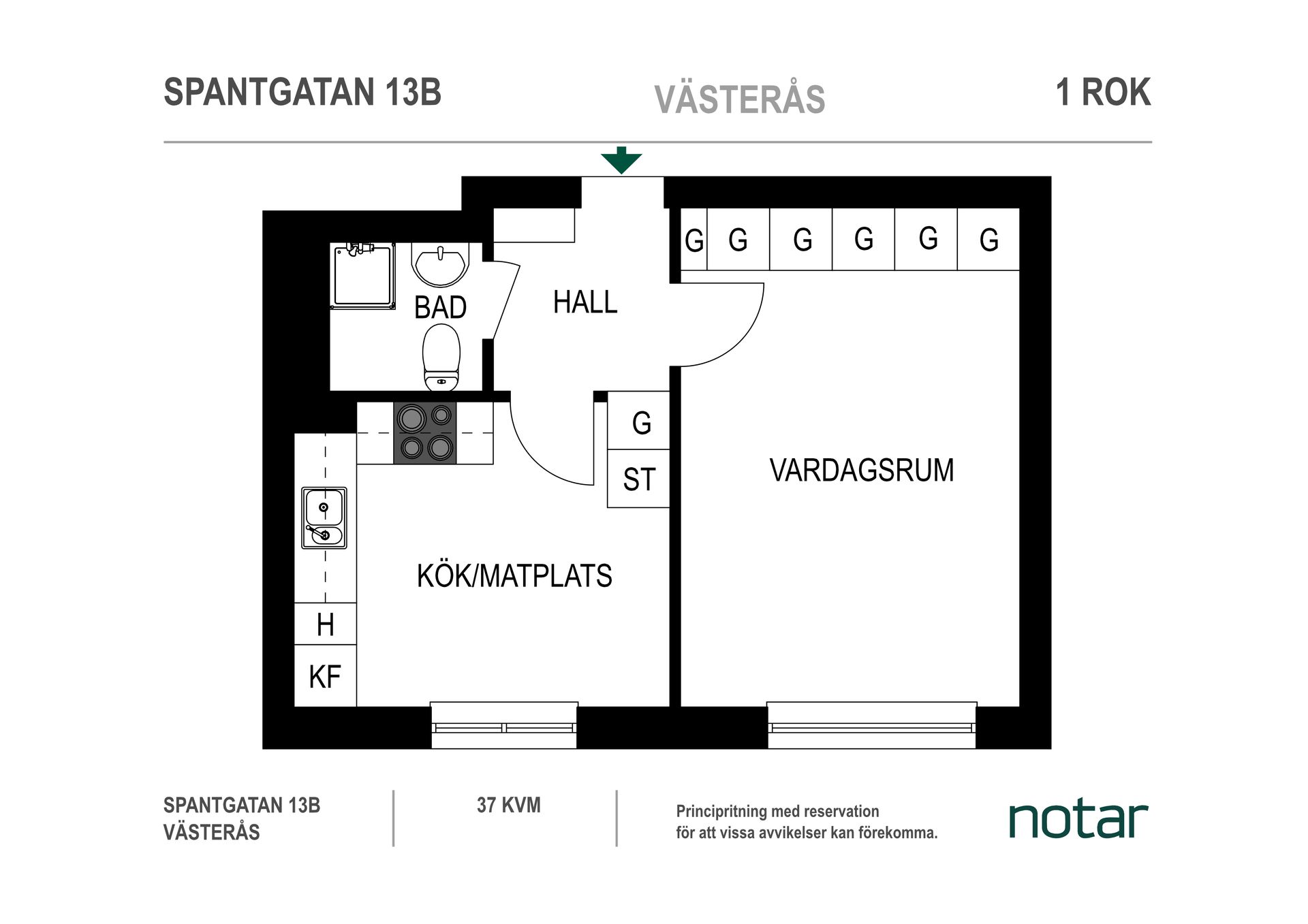 Bostadsrätt, Spantgatan 13B, Västerås