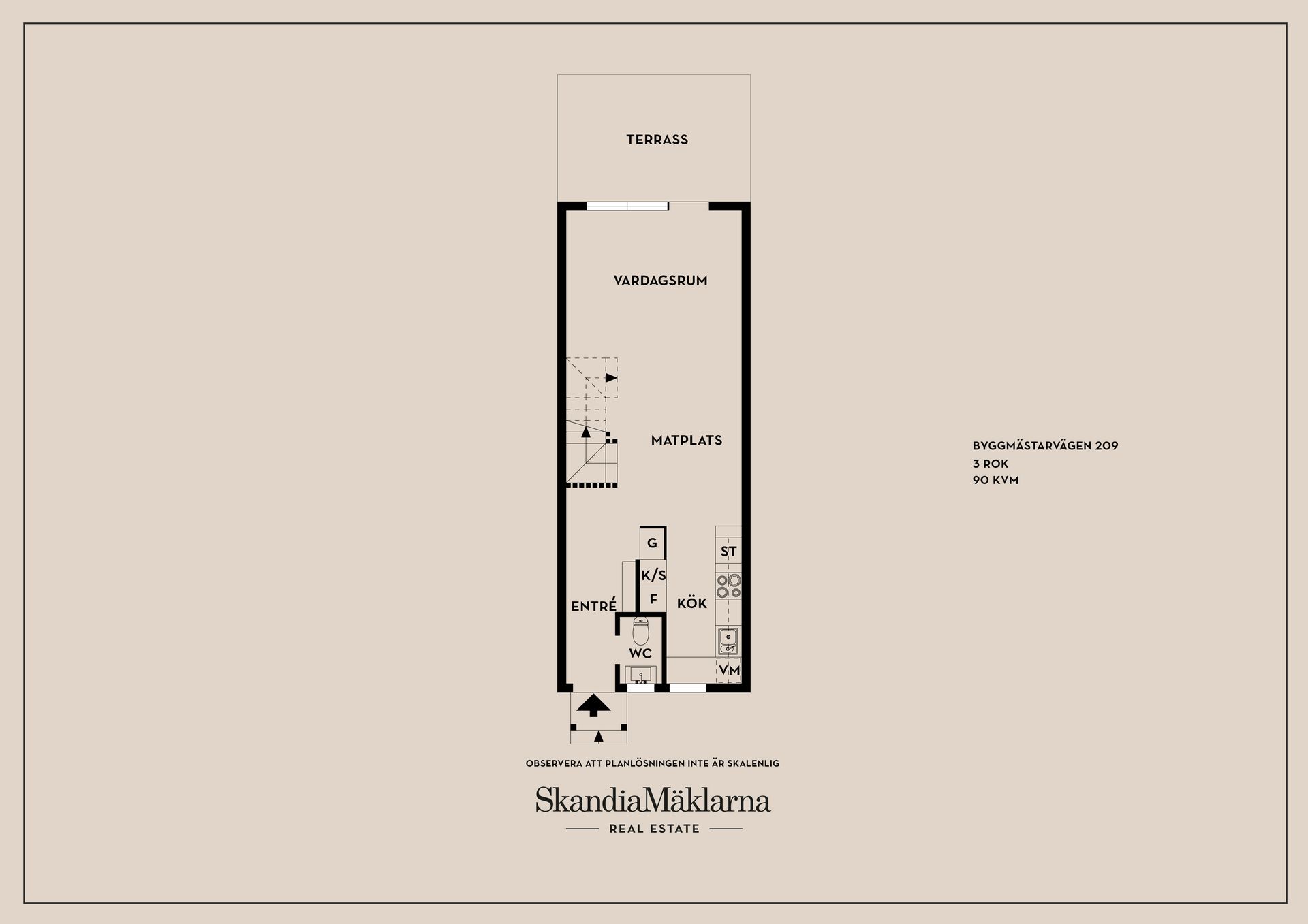 Radhus, Byggmästarvägen 209, Utsälje, Huddinge