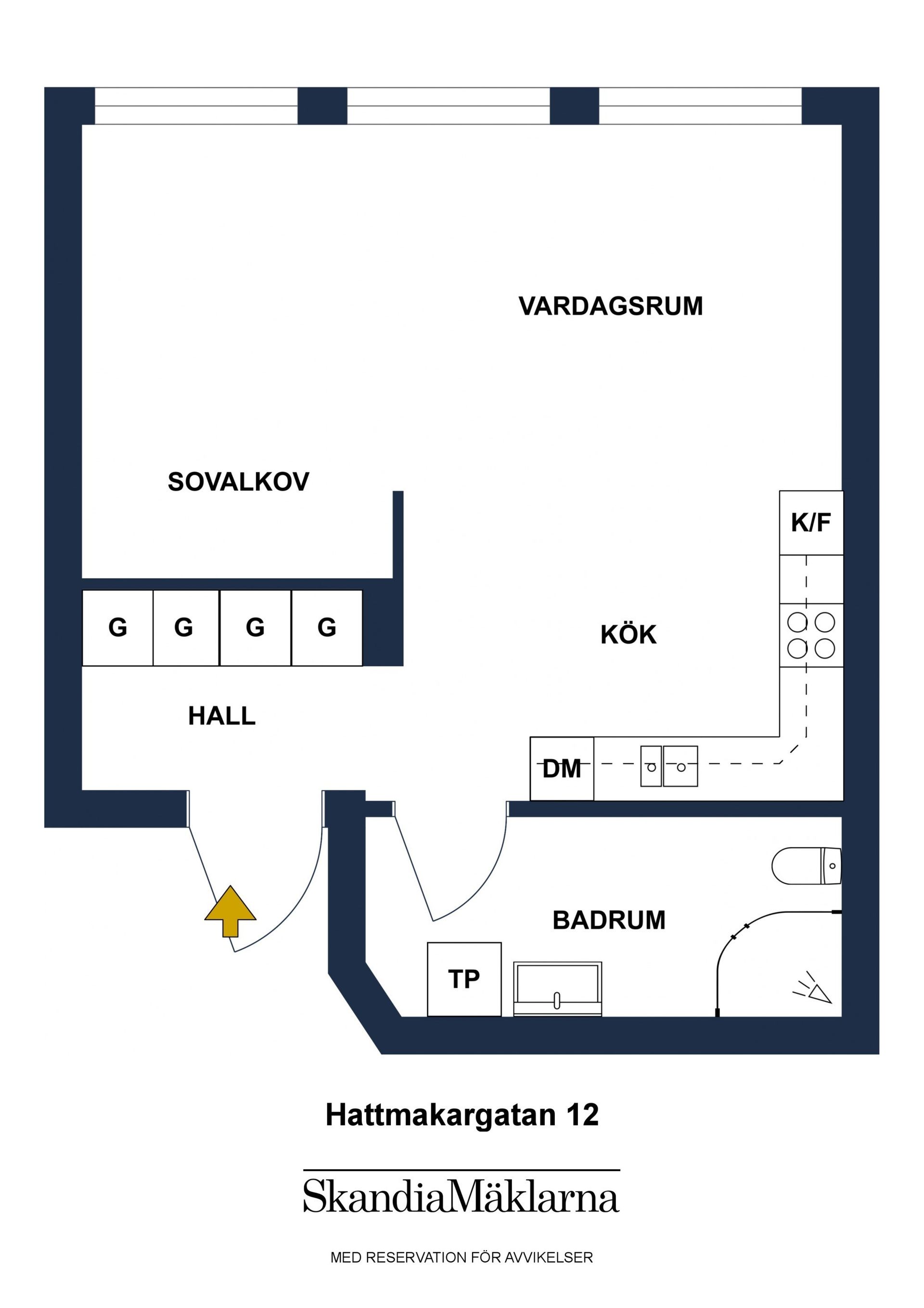 Bostadsrätt, Hattmakargatan 12, Centralt, Gävle