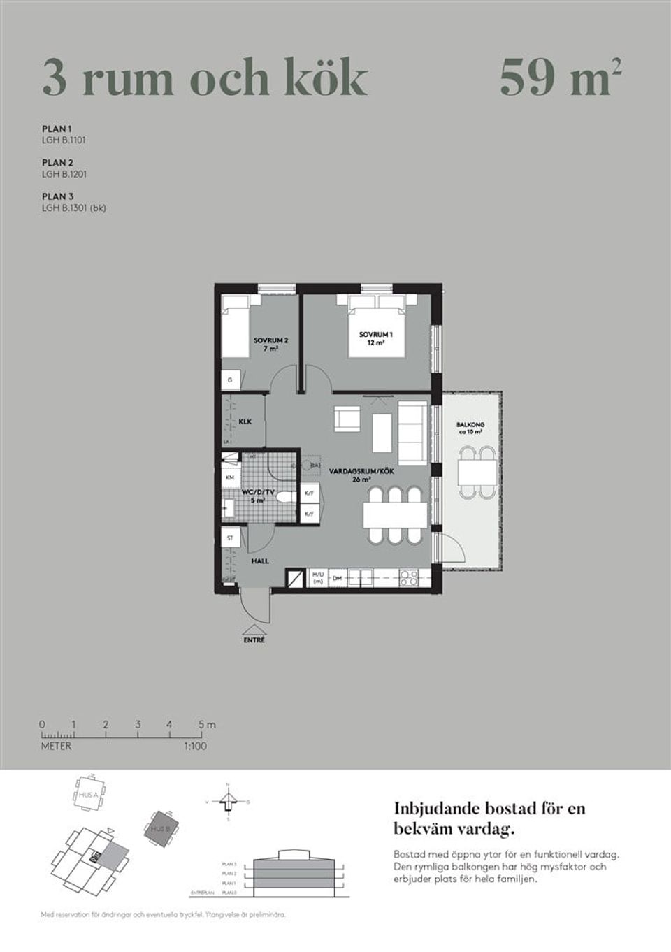 Bostadsrätt, Målarvägen 3, Lgh B1201, Bålbroskogen, Norrtälje