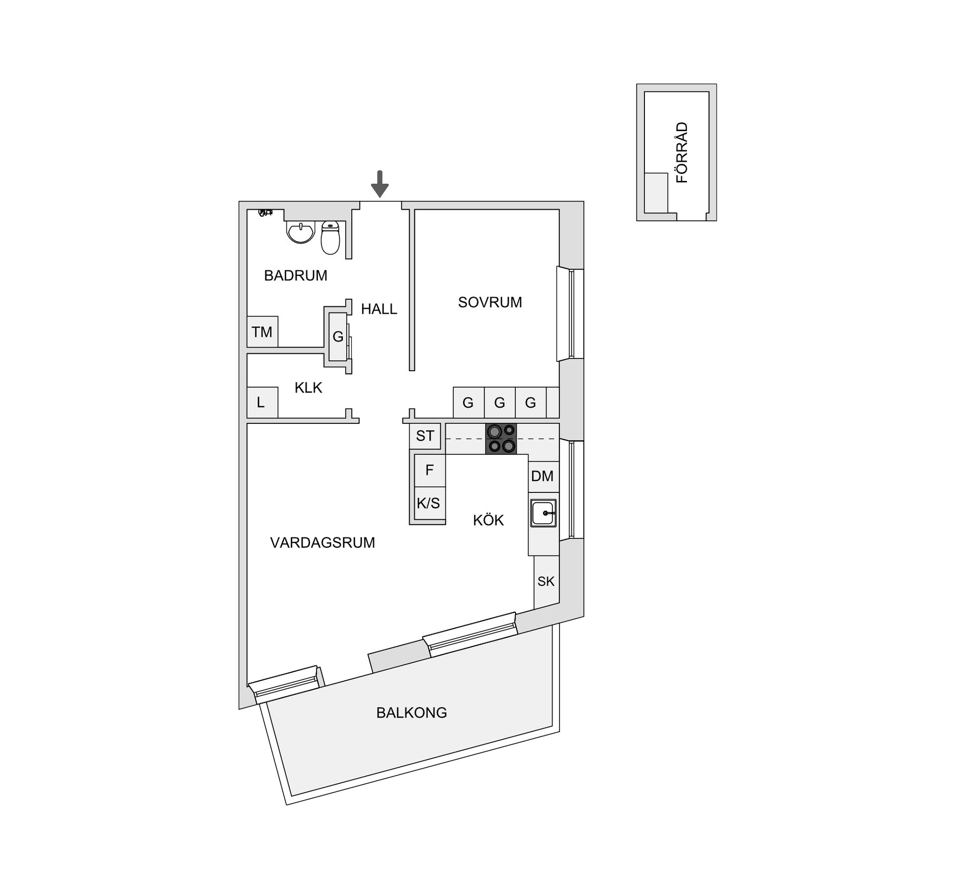 Bostadsrätt, Skeppspromenaden 5, Eriksberg, Göteborg