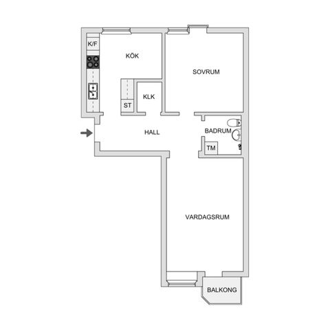 Bostadsrätt, Hårdvallsgatan 22, Sallyhill, Sundsvall