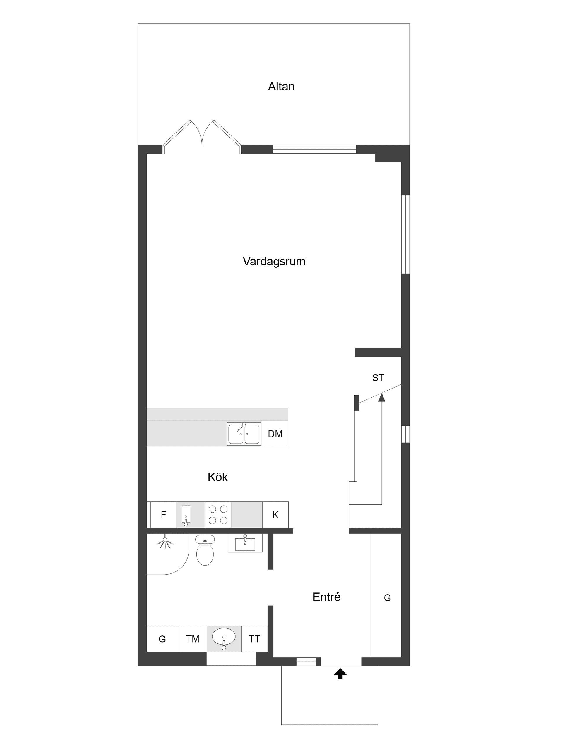 Bostadsrätt, Radhus, Anna Särströms gata 11F, Sandtorp, Norrköping