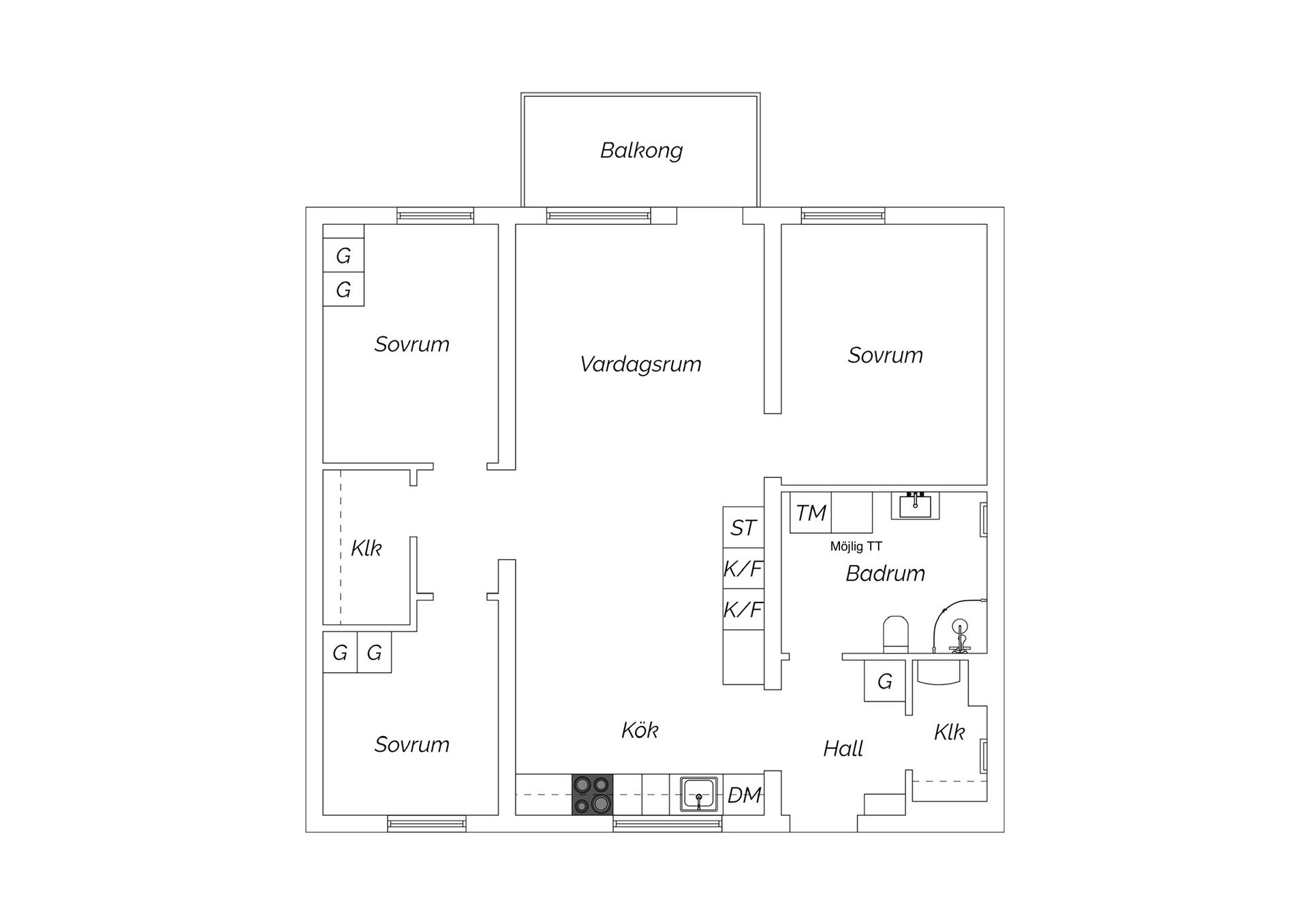 Bostadsrätt, Cyklopgatan 35B, Hyllie, Malmö