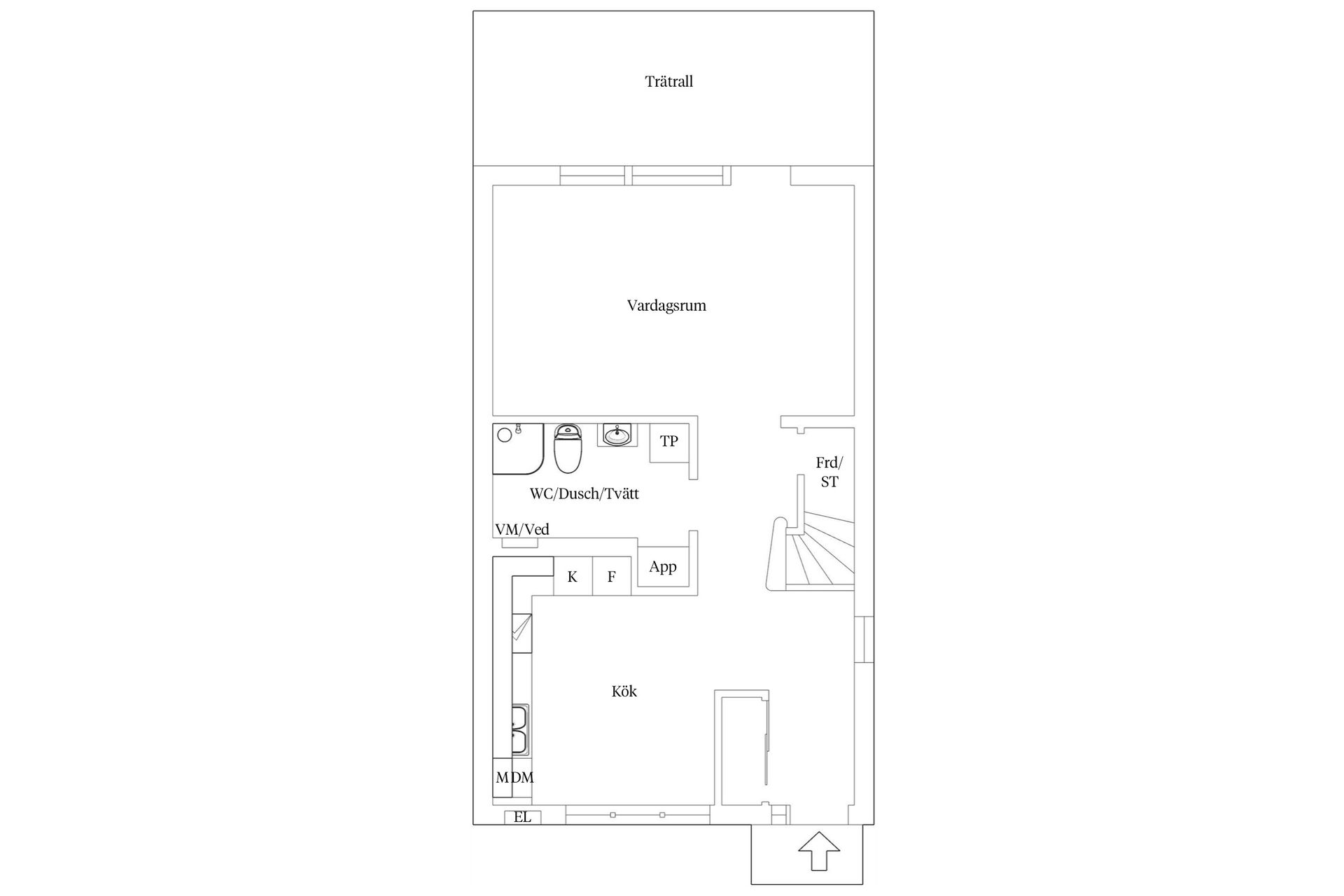 Bostadsrätt, Lugnets väg 5H, Lugnet, Växjö