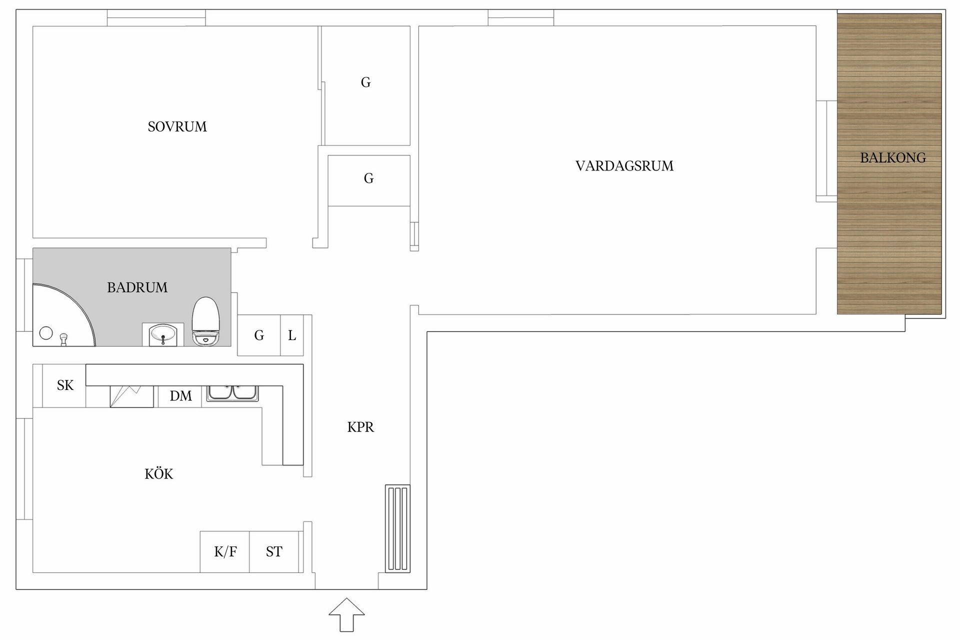 Bostadsrätt, Tegnérgatan 2C, Söder, Växjö