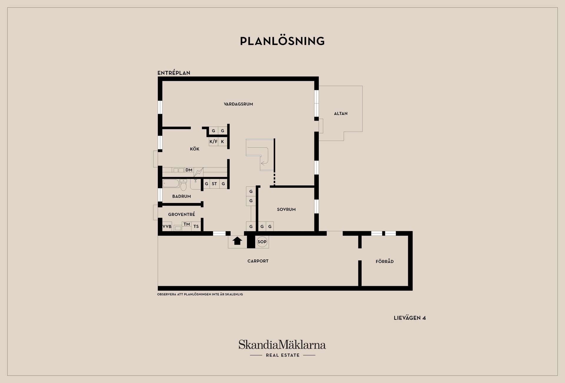 Radhus, Lievägen 4, Skogstorp, Eskilstuna