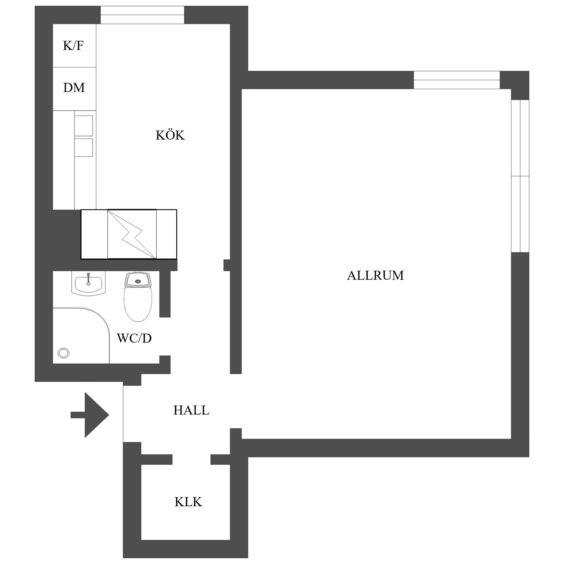 Bostadsrätt, S:t Olofsgatan 40, Centralt, Söder, Norrköping