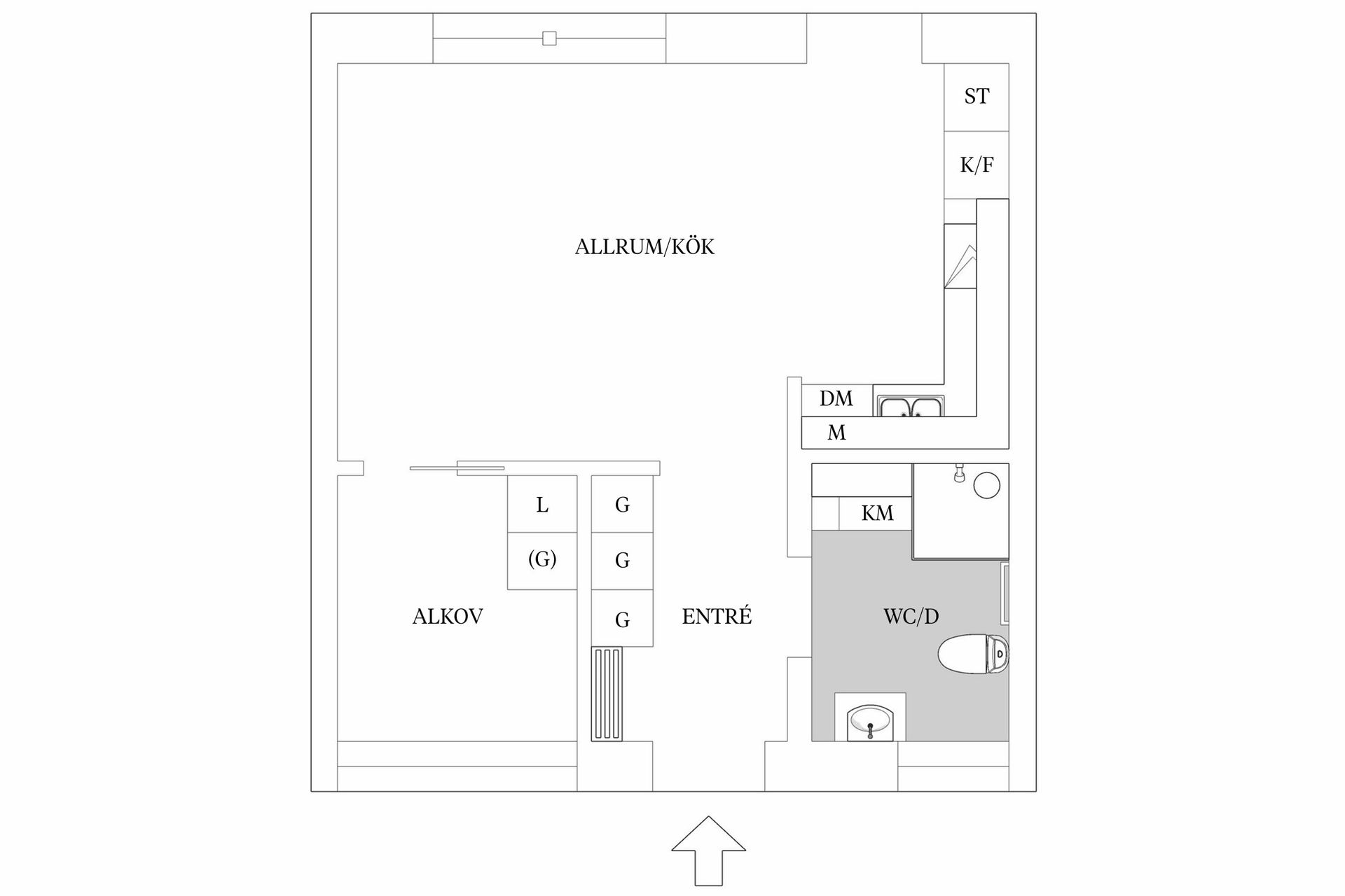 Bostadsrätt, Södra Järnvägsgatan 4S, Söder, Växjö
