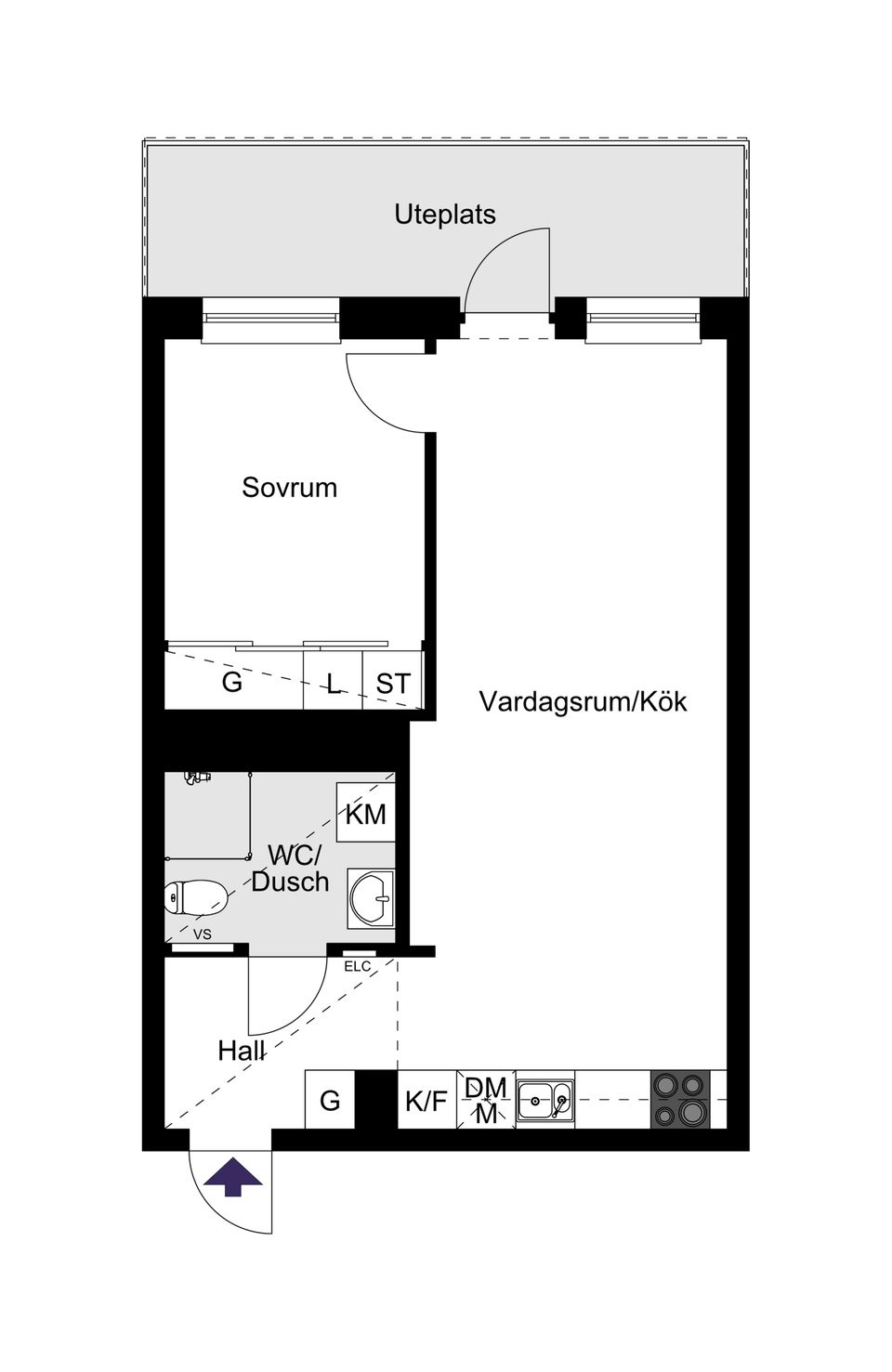 Bostadsrätt, Årstaskogs Väg 9B, Liljeholmskajen/Årstaberg, Stockholm