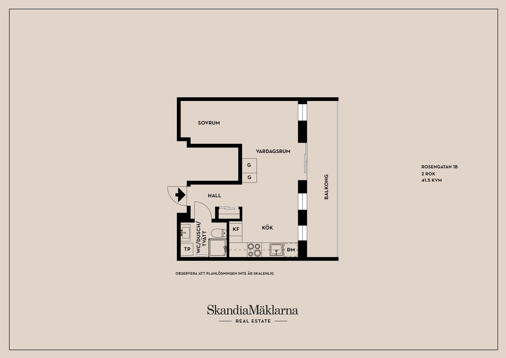 Bostadsrätt, Rosengatan 1B, Ramshäll, Linköping