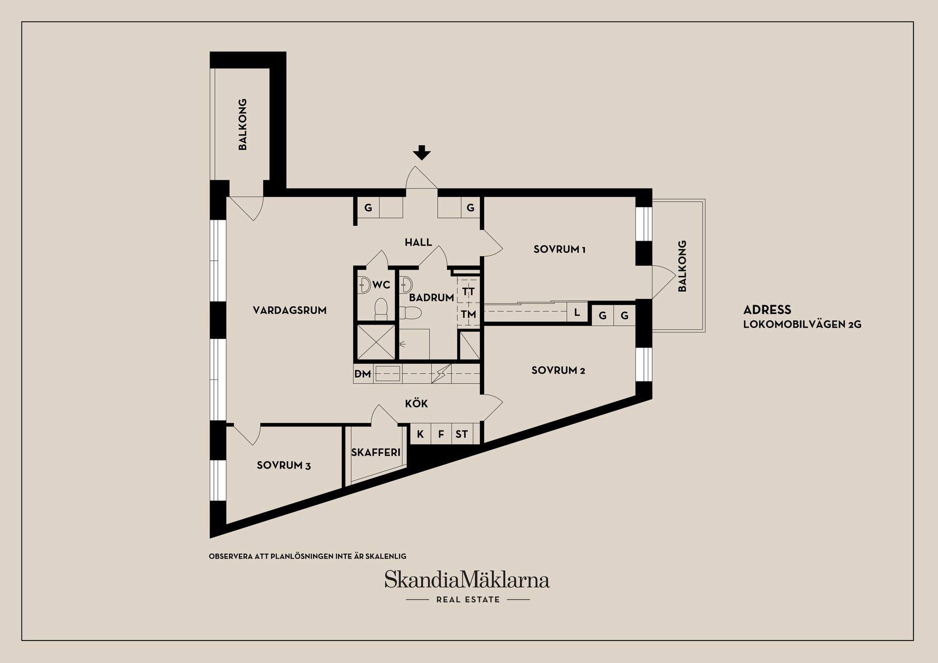 Bostadsrätt, Lokomobilvägen 2G, Nacka Strand, Nacka