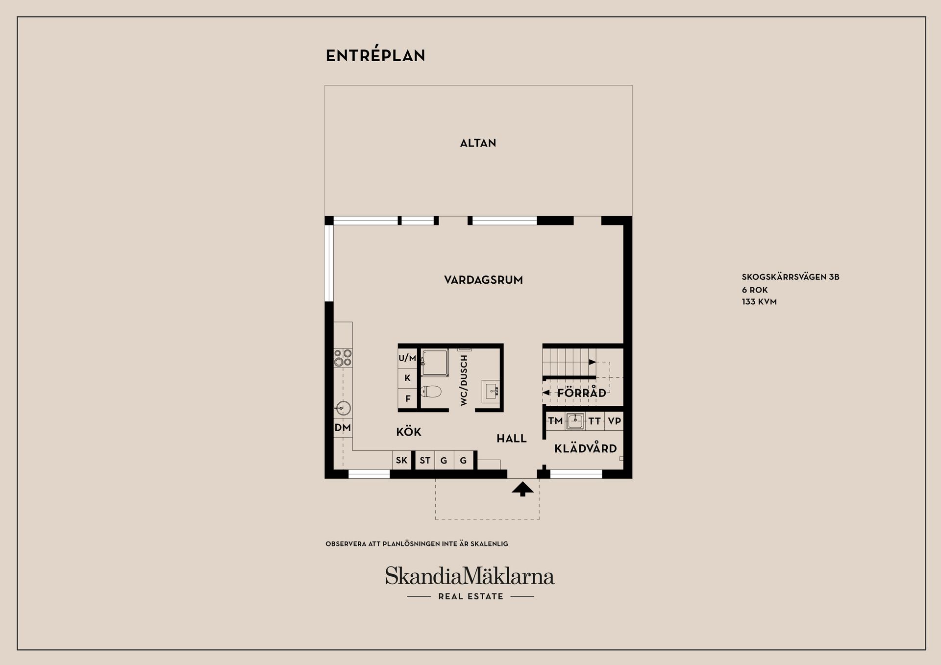 Radhus, Skogskärrsvägen 3B, Högmora, Huddinge