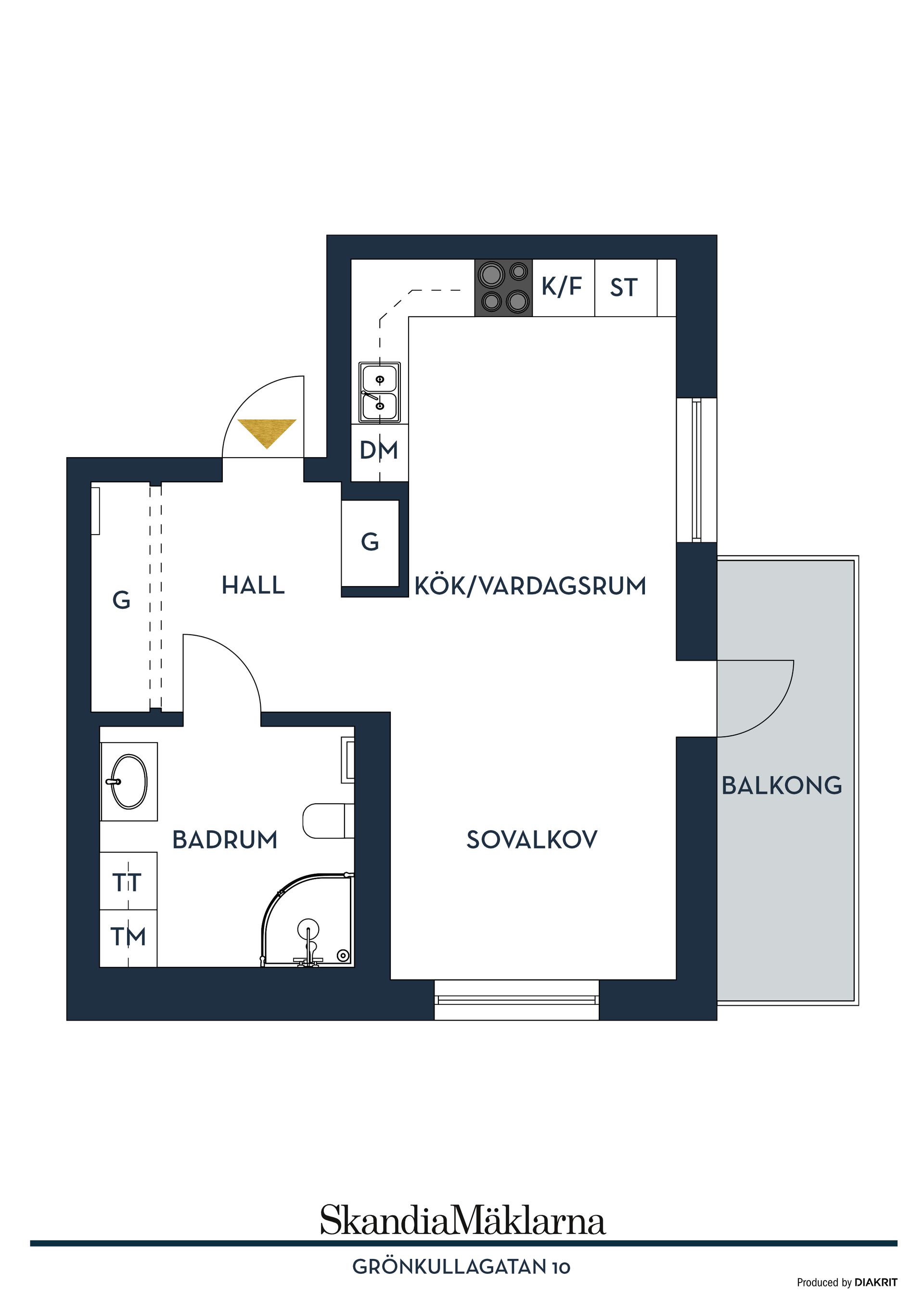 Bostadsrätt, Grönkullagatan 10, Drottninghög, Helsingborg