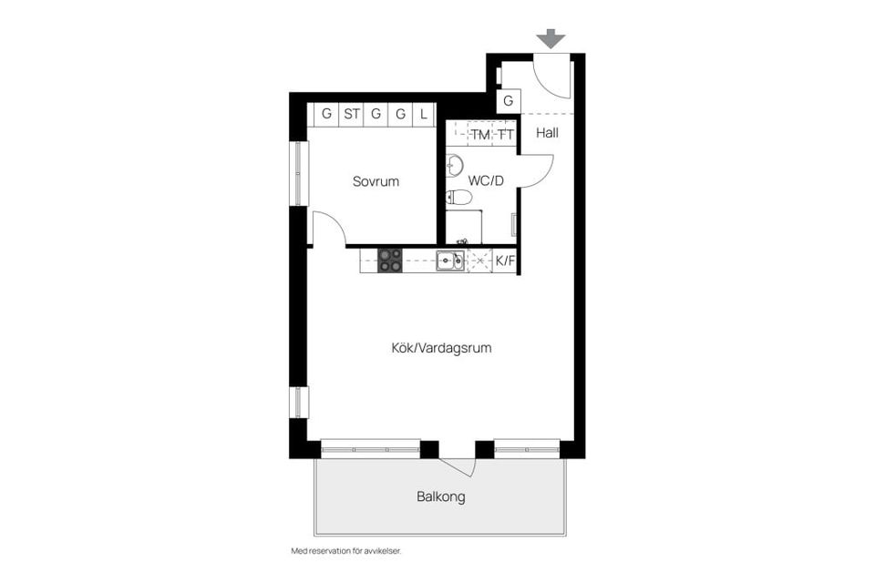 Bostadsrätt, Engelbrektsgatan 16a, Centrum, Varberg