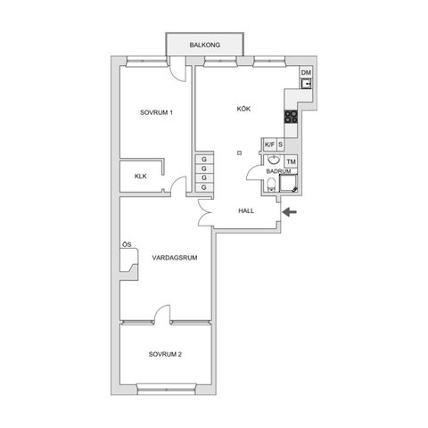 Bostadsrätt, Norra gubberogatan 5, Olskroken, Göteborg