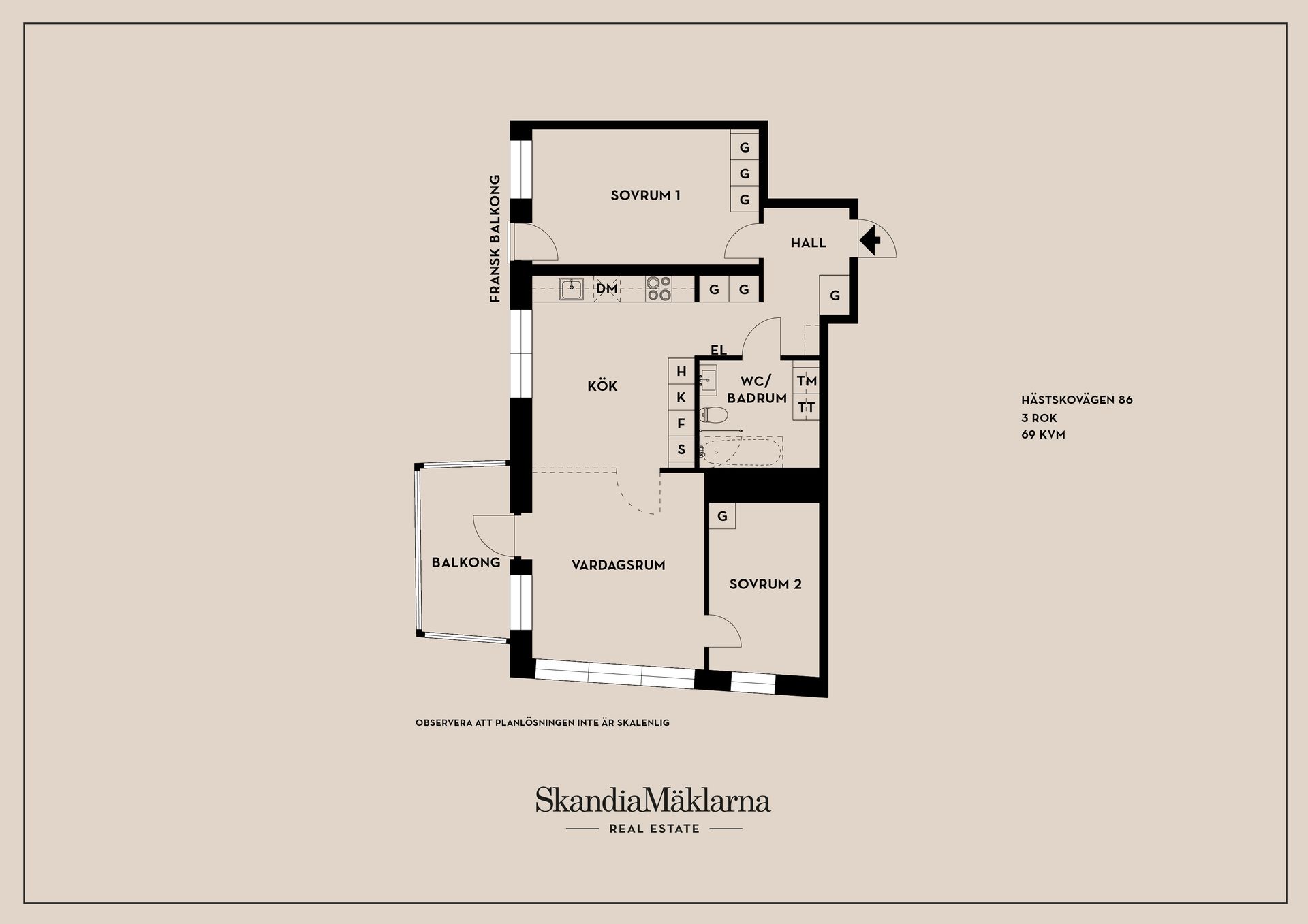 Bostadsrätt, Hästskovägen 86, Jakobsberg, Järfälla