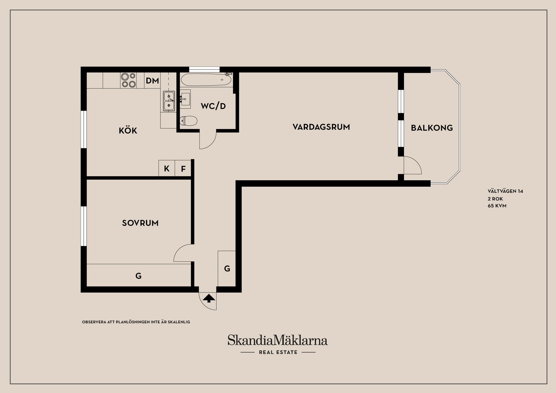Bostadsrätt, Vältvägen 14, Viksjö, Järfälla
