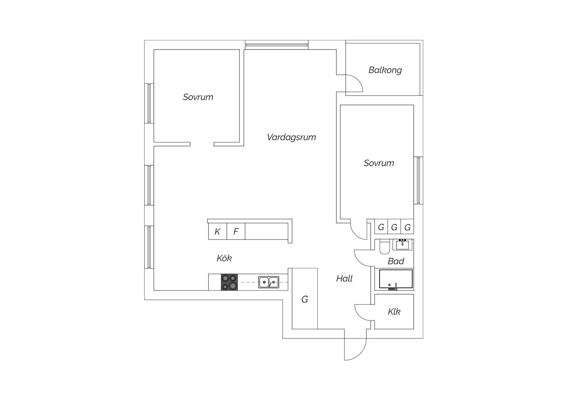 Bostadsrätt, Lekängsvägen 2A, Sallyhill, Sundsvall