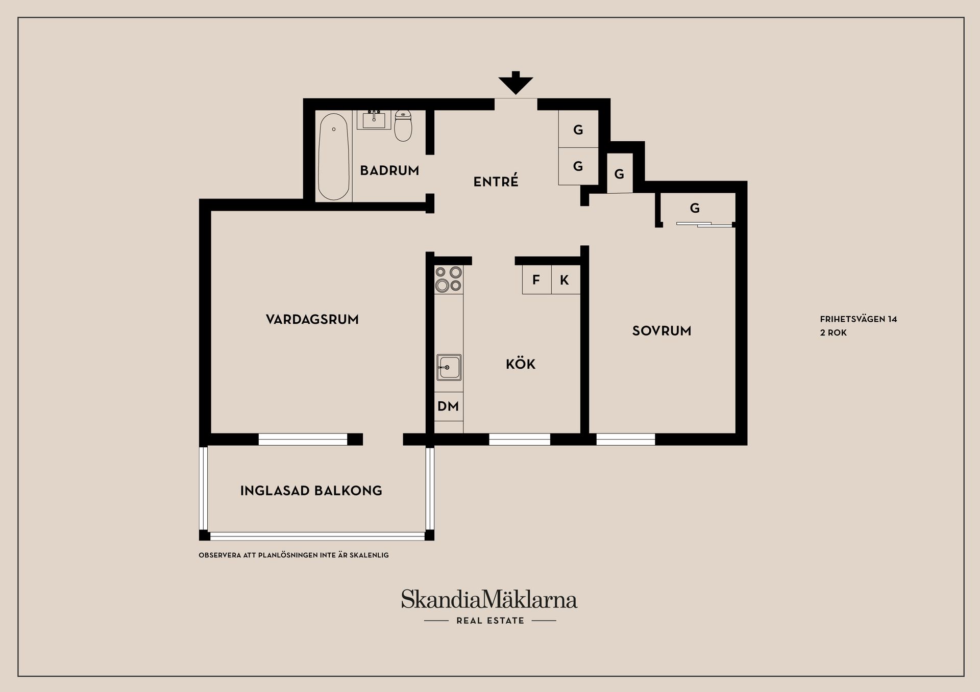 Bostadsrätt, Frihetsvägen 14, Jakobsberg, Järfälla