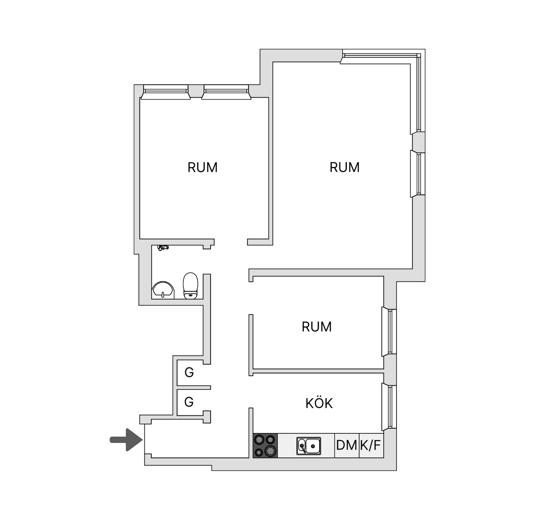 Bostadsrätt, Nobelvägen 147C, Ellstorp, Malmö