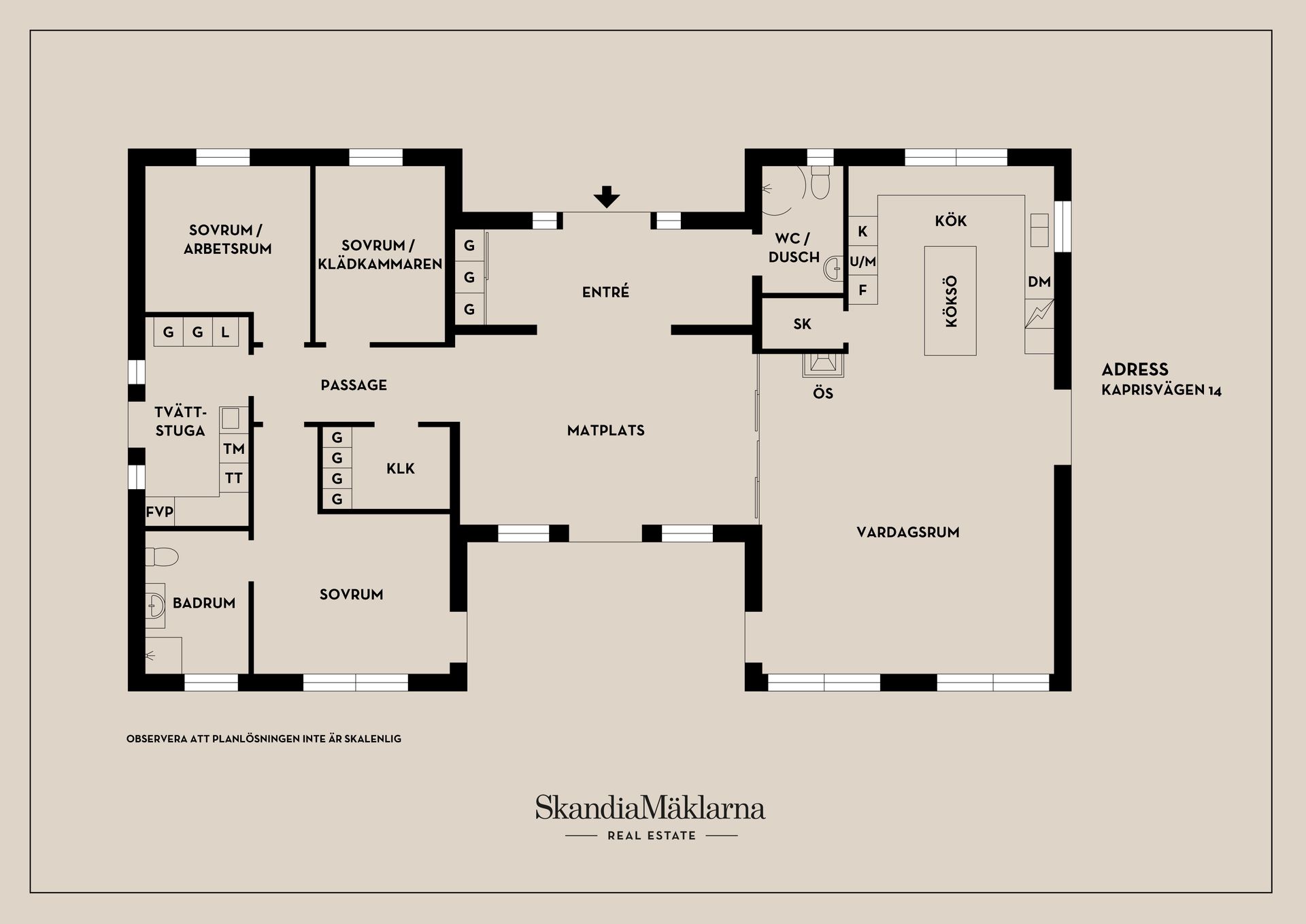 Villa, Kaprisvägen 14, Arnö, Nyköping