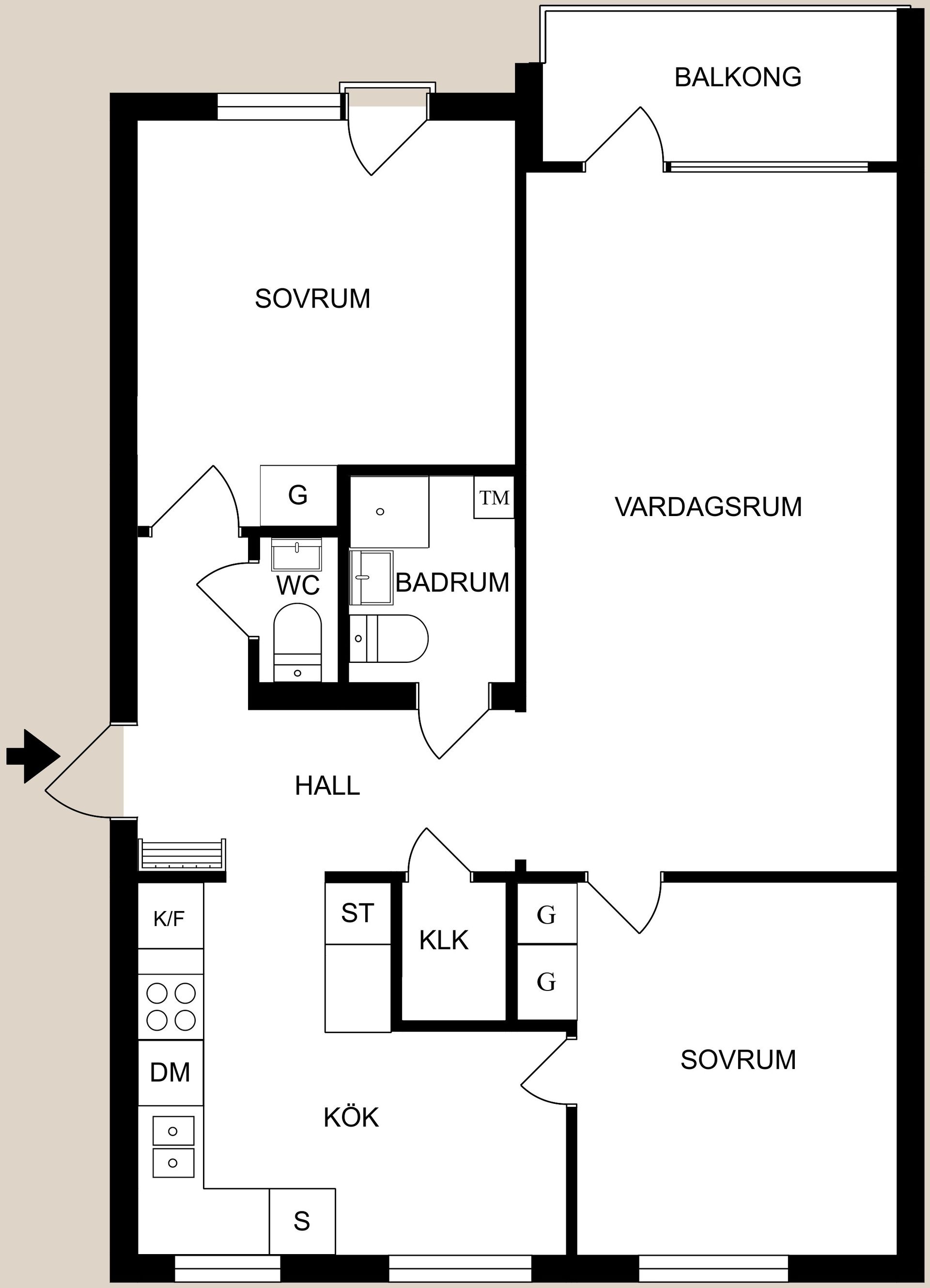 Bostadsrätt, Norralundsgatan 13B, Haga, Norrköping