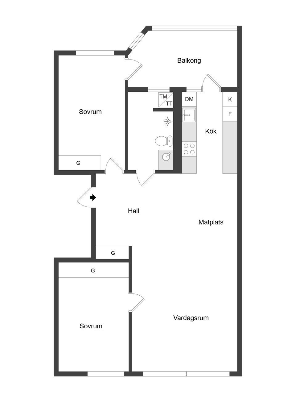 Bostadsrätt, Spjutgatan 6, Ektorp, Norrköping