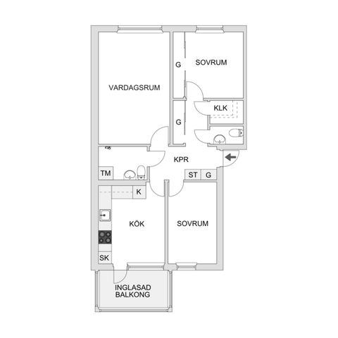 Bostadsrätt, Högarörsgatan 11, Lagavallen, Ljungby