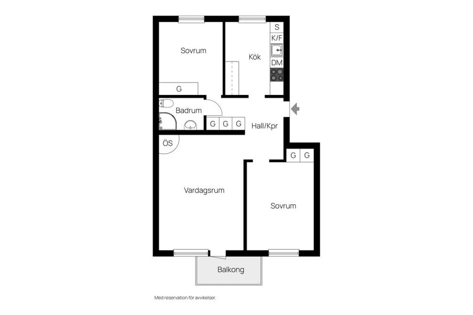 Bostadsrätt, Thulegatan 23 B, Centralt, Sundsvall