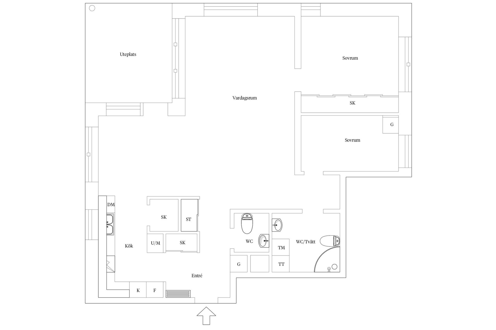 Bostadsrätt, Södra Järnvägsgatan 4D, Söder, Växjö