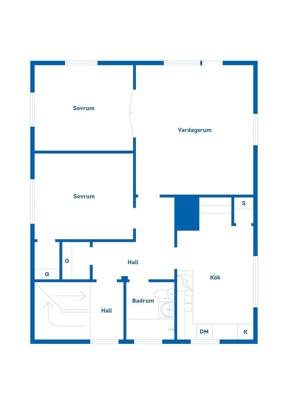 Villa, Marklundavägen 12, Osby - Marklunda, Osby