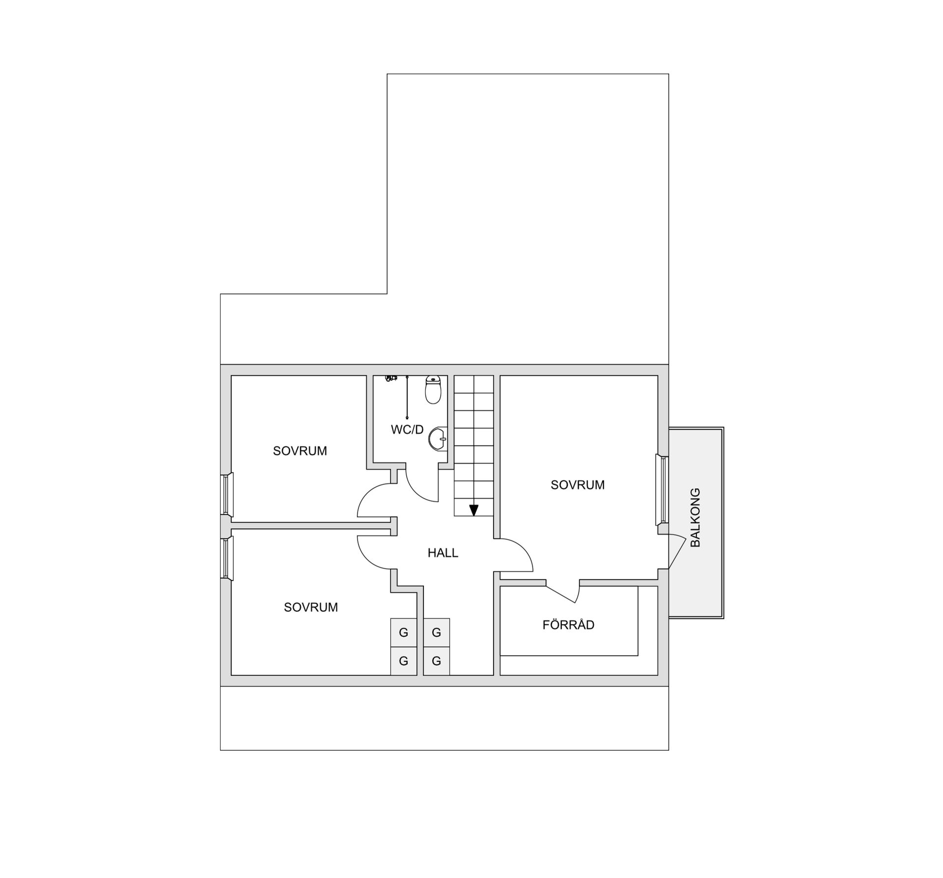 Villa, Radhus, Takdroppsgatan 34, Morö Backe, Skellefteå