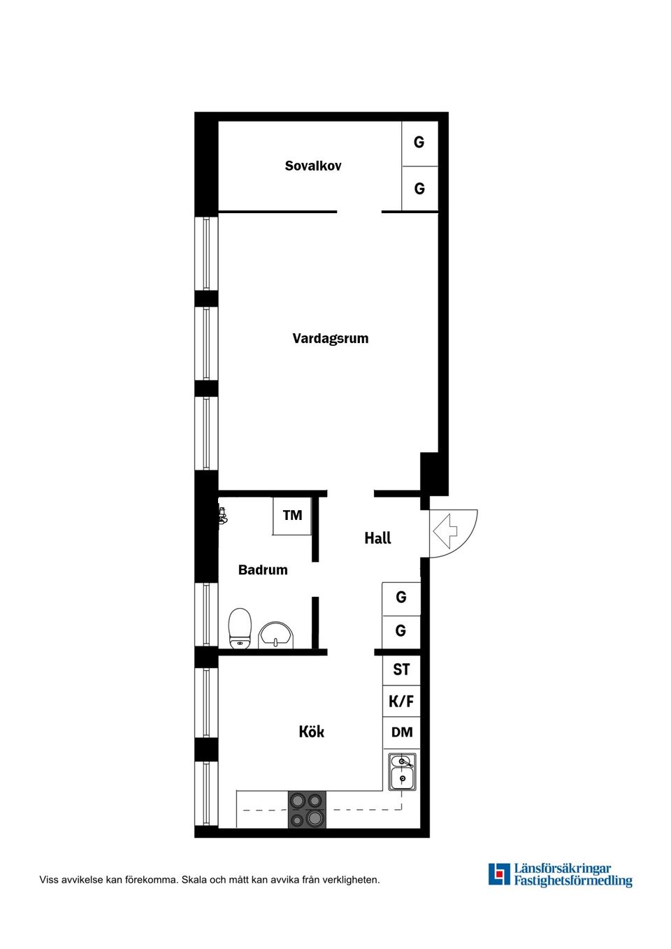 Bostadsrätt, Bergsunds strand 34,  Stockholm – Södermalm, Stockholm