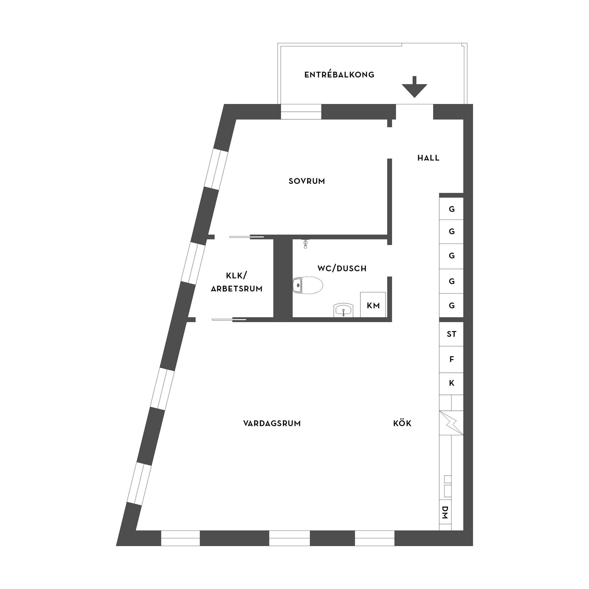 Bostadsrätt, Jören Vävares gata 2A, Sveaplan, Eskilstuna