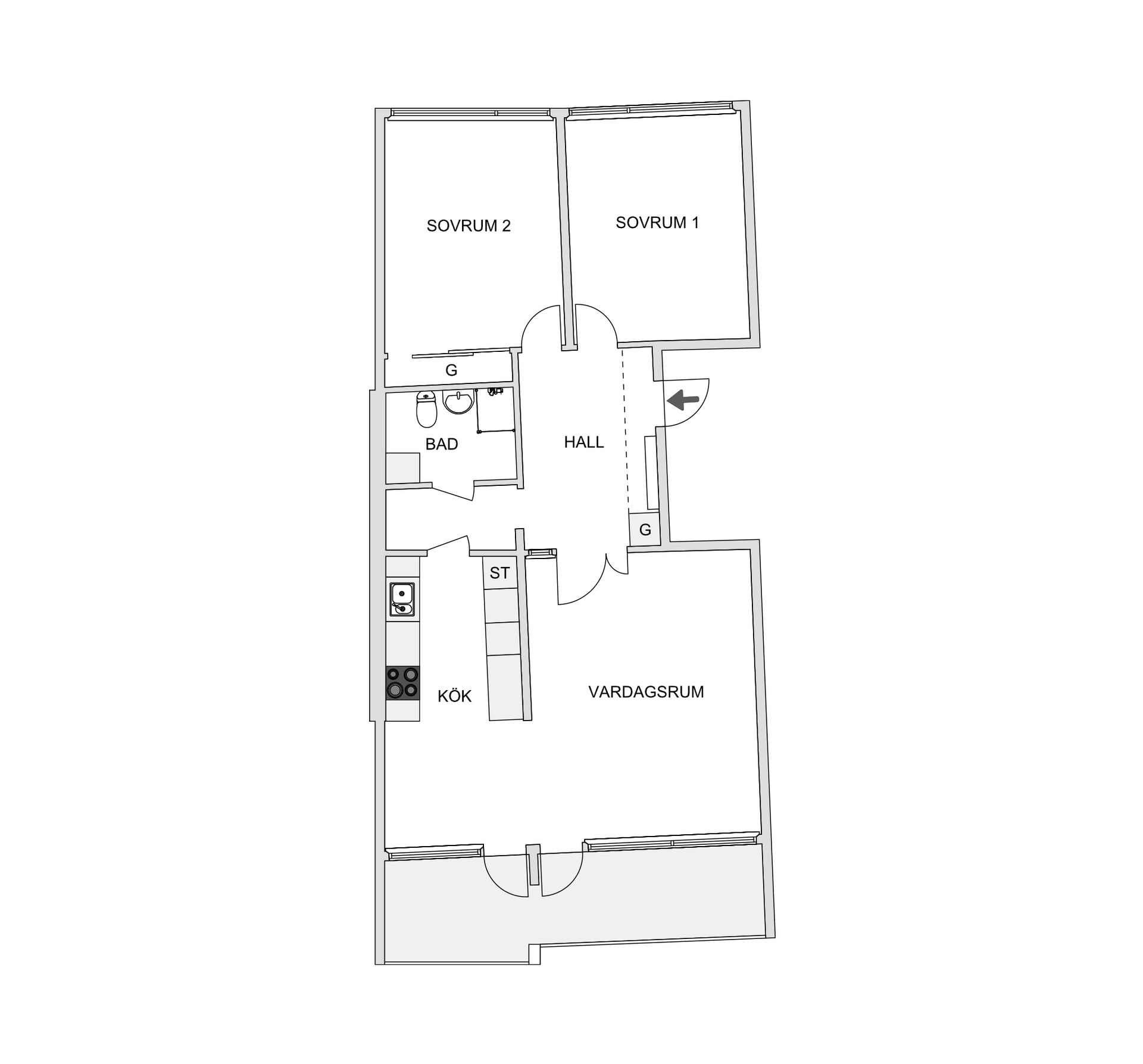 Bostadsrätt, Meteorvägen 54, Grindtorp, Täby
