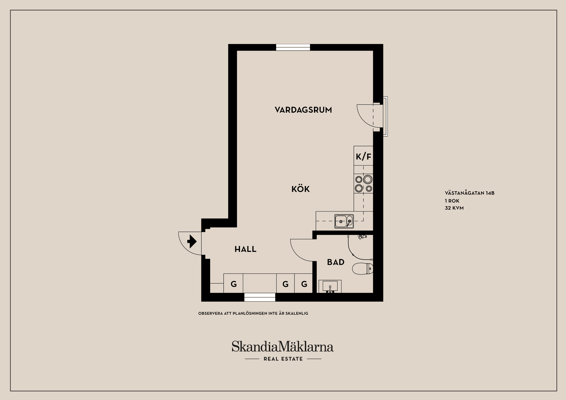 Bostadsrätt, Västanågatan 14B, Gottfridsberg, Linköping