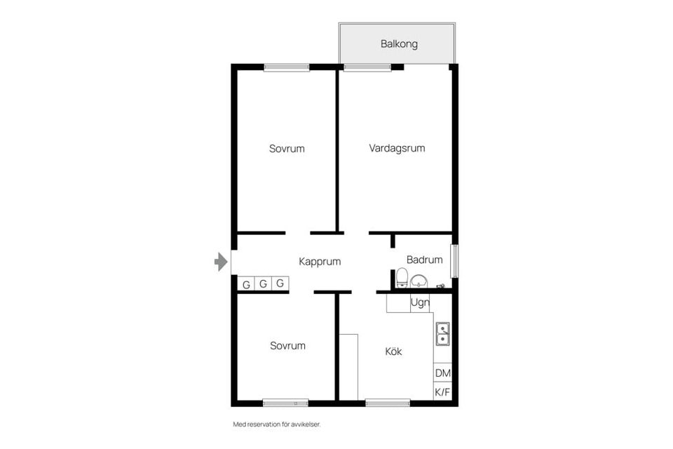 Bostadsrätt, Krondikesvägen 50b, Blomängen, Östersund